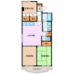 益生駅 徒歩52分 3階の物件間取画像